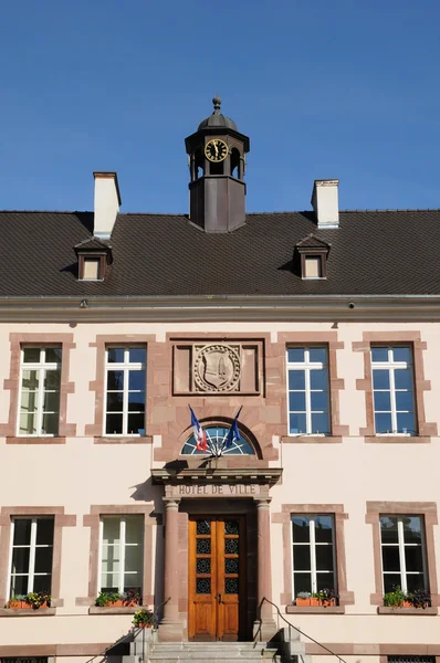 Haut-Rhin, a városháza Thann — Stock Fotó