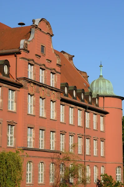 Bas Rhin, gammel bygning i Strasbourg - Stock-foto