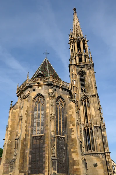 Thann 년산 랭에서의 세인트 Thiebaut collegiate 교회 — 스톡 사진