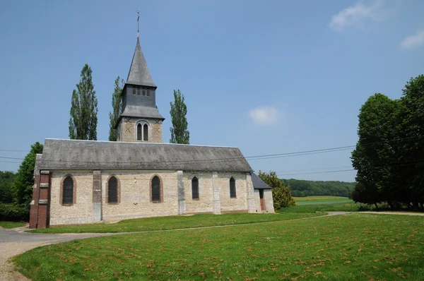 Normandie, die heilige deutsche kirche von radepont — Stockfoto