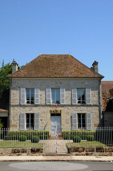 Francia, il municipio di Commeny — Foto Stock