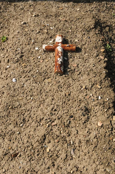 Francia, il cimitero di Montfort l Amaury — Foto Stock