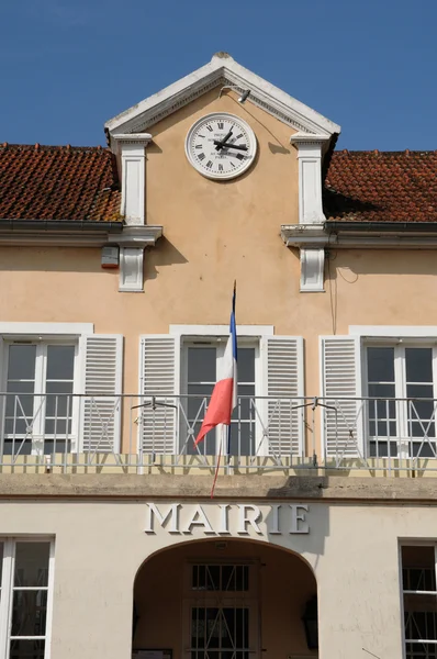 France, the city hall of Les Menuls Royalty Free Stock Images