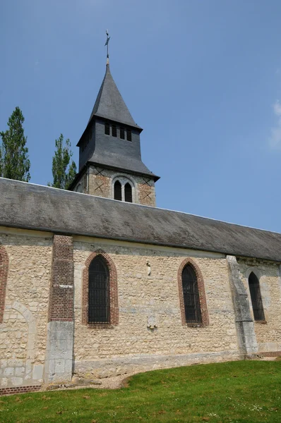 Normandie, Церква Сен-Жермен Radepont — стокове фото