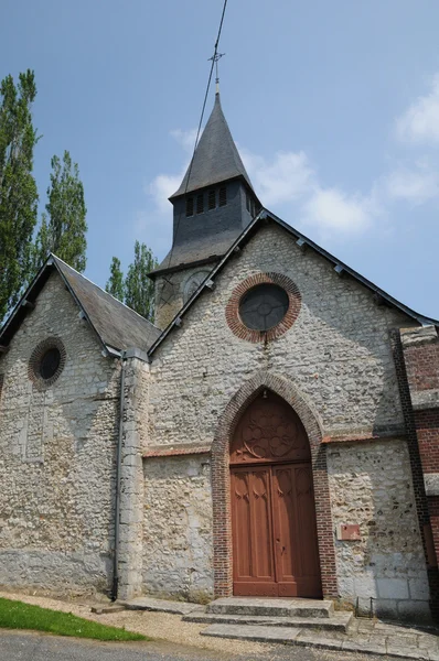 Normandie, kyrkan saint germain radepont — Stockfoto