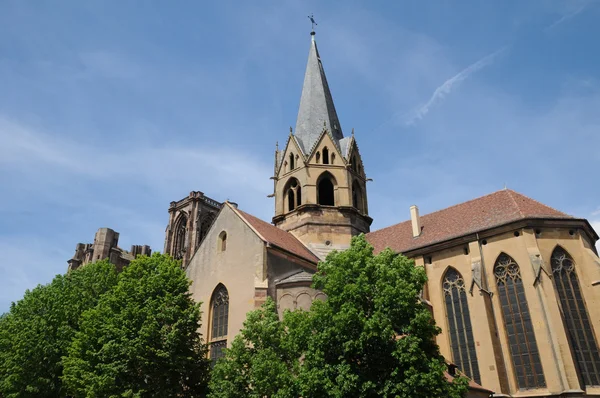 Church Notre Dame de l Assomption of Rouffach in Alsace — Stock Photo, Image