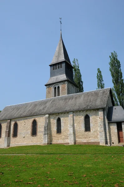 Normandie, de saint germain kerk van radepont — Stockfoto