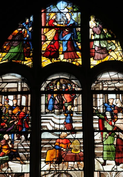 France, the church of Montfort l Amaury — Stock Photo, Image