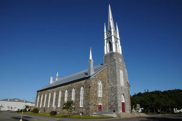 Quebec, the historical church of L Isle Verte — Stock Photo, Image