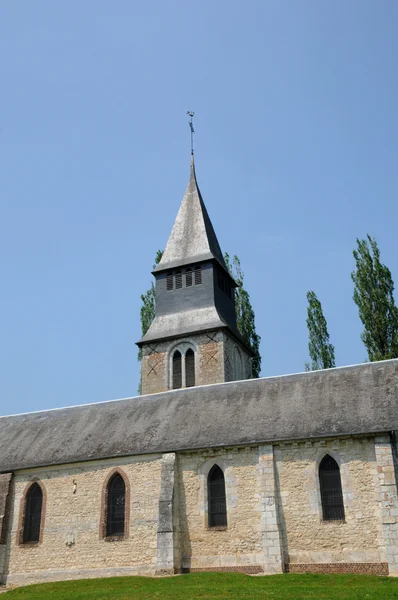 Normandie, kyrkan saint germain radepont — Stockfoto