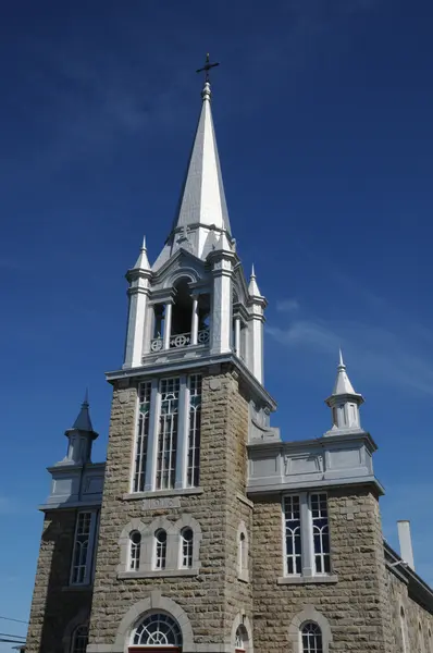 Quebec, the historical church of Saint Ulric — Stock Photo, Image