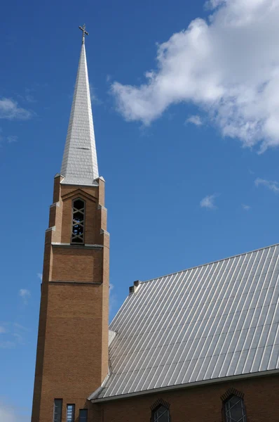 Kanada, quebec, kyrkan av dolbeau mistassini — Stockfoto