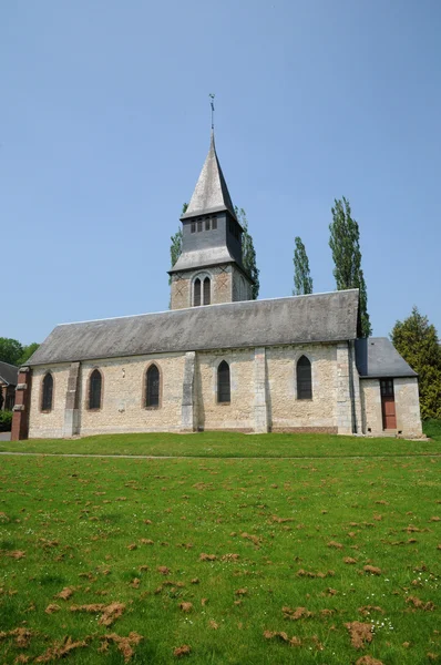 Normandie, Церква Сен-Жермен Radepont — стокове фото