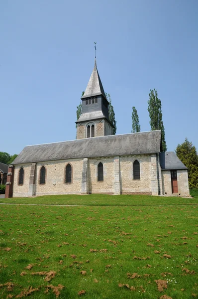 Normandie, die heilige deutsche kirche von radepont — Stockfoto