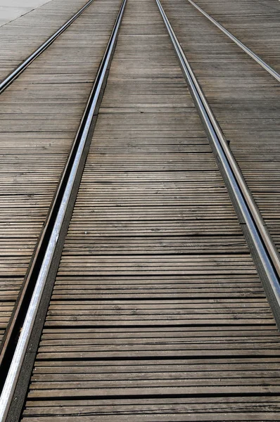 Frankrijk, tram in Europees Parlement EA van Straatsburg — Stockfoto