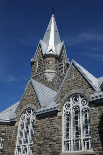 Quebec, the historical church of Baie des sables — Stock Photo, Image