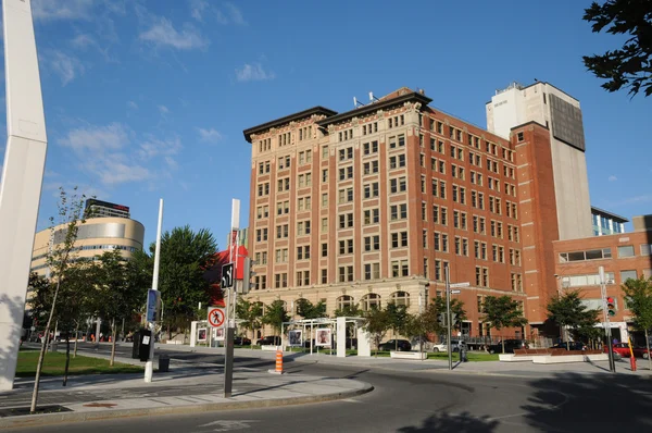 Quebec, antigo edifício em Montreal — Fotografia de Stock