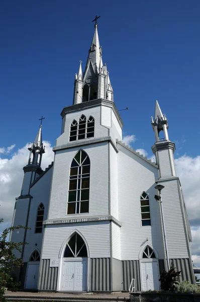 Quebec, la iglesia histórica de Saint Nazaire — Foto de Stock