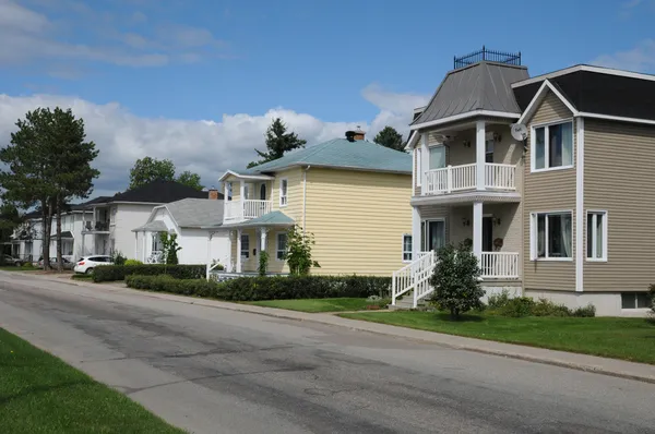 Quebec, małe miasta dolbeau mistassini — Zdjęcie stockowe