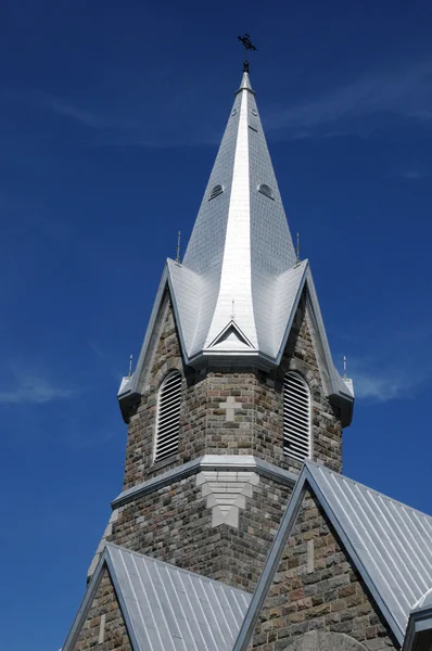 Quebec, the historical church of Baie des sables — Stock Photo, Image