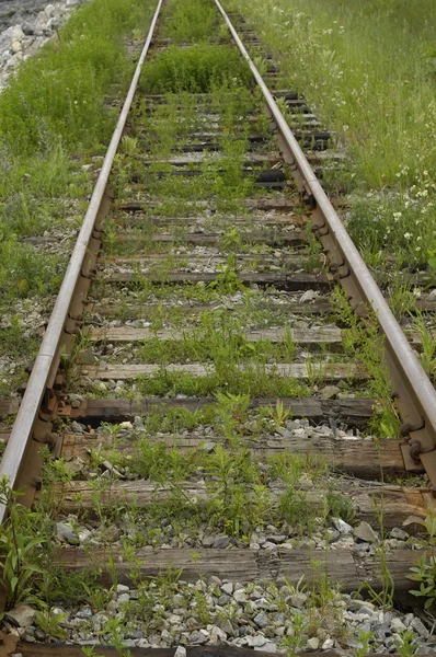 Oude spoorwegen in het land — Stockfoto