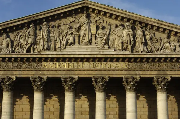 Parigi, Palais Bourbon, Parlamento francese — Foto Stock