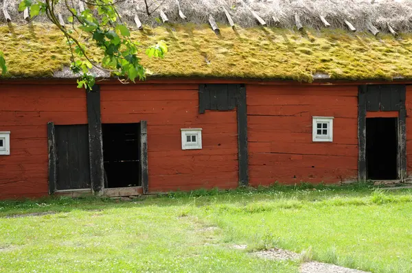 Sverige, traditionella jordbruks byn museum i himmelsberga — Stockfoto