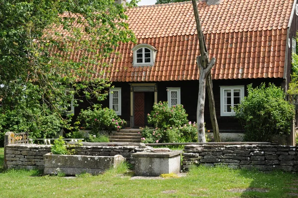 Švédsko, muzeum tradiční zemědělské vesnice himmelsberga — Stock fotografie