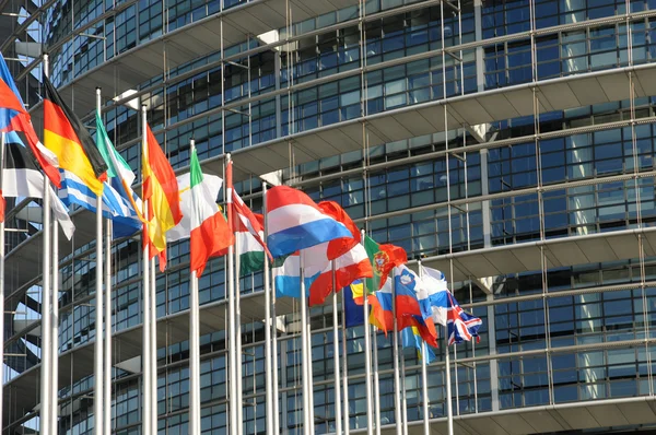 Alsace, the European Parliament of Strasbourg — Stock Photo, Image