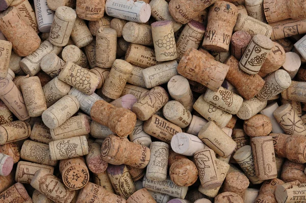 Sortimento de rolhas de vinho francês — Fotografia de Stock