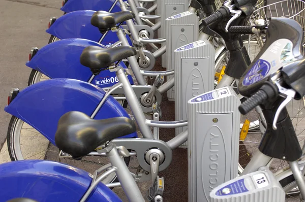 France, public bicycle rental — Stock Photo, Image