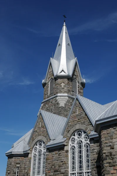 Quebec, den historiska kyrkan av baie des sables — Stockfoto