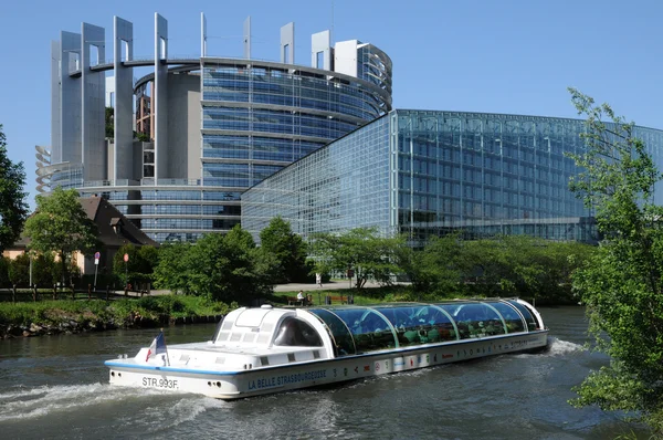 Frankrijk, het Europees Parlement van Straatsburg — Stockfoto