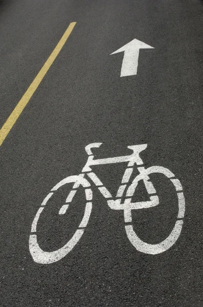 자전거 레인의 클로즈업 — 스톡 사진