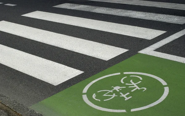 Nahaufnahme eines Radweges — Stockfoto