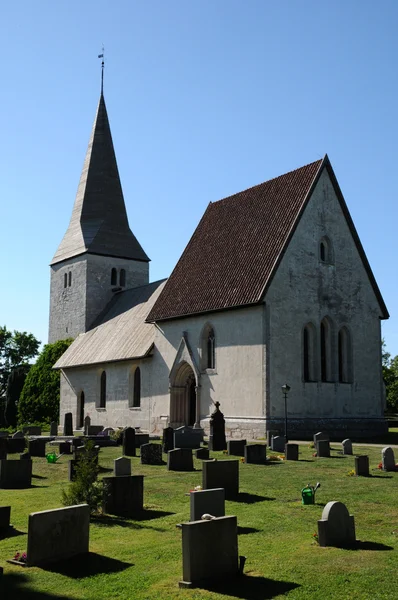 Swenden, frojel ve küçük eski kilise — Stok fotoğraf