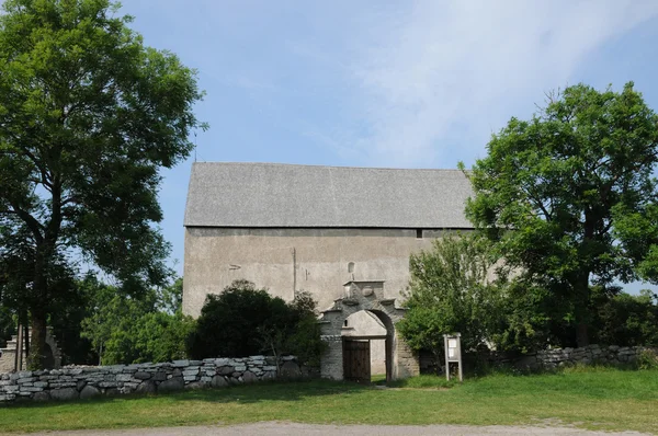 Swenden, die kleine alte Kirche von kalla — Stockfoto