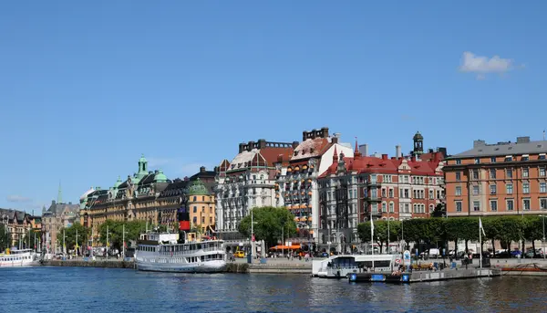 De stad van stockholm, Zweden en de Baltische Zee — Stockfoto