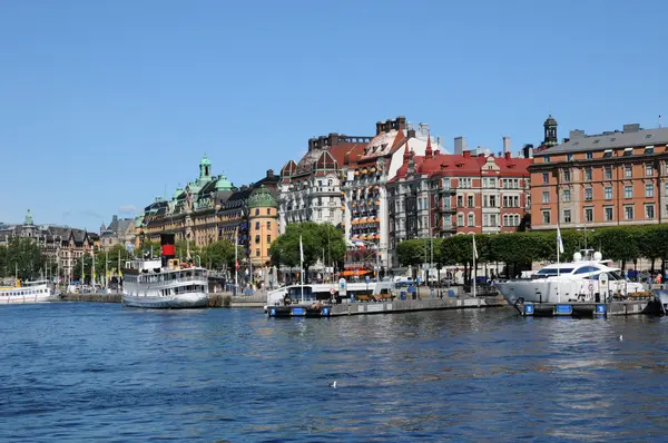 De stad van stockholm, Zweden en de Baltische Zee — Stockfoto