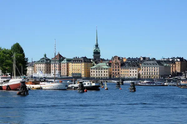 De stad van stockholm, Zweden en de Baltische Zee — Stockfoto