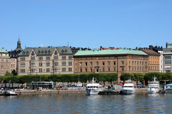 De stad van stockholm, Zweden en de Baltische Zee — Stockfoto