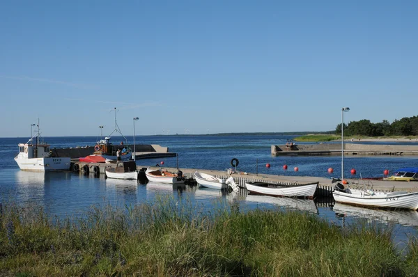 Suède, la marina de Djupvik en été — Photo