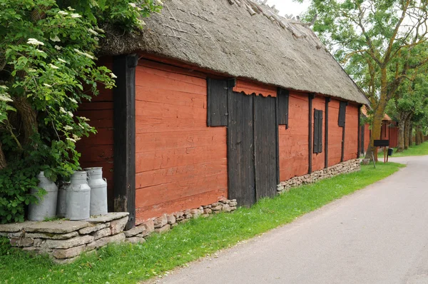 Sweden, traditional agricultural village museum of Himmelsberga — Stock Photo, Image