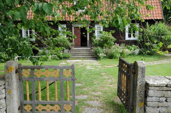 Sverige, traditionella jordbruks byn museum i himmelsberga — Stockfoto