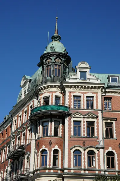 İsveç, eski lüks stockholm Merkez bina — Stok fotoğraf