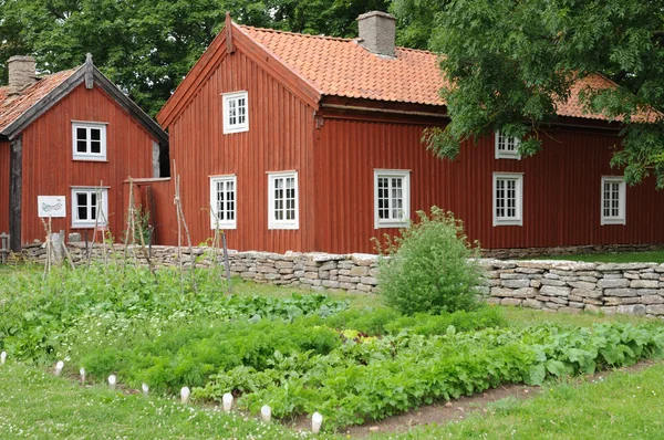 Sweden, traditional agricultural village museum of Himmelsberga — Stock Photo, Image