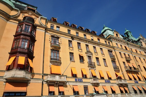 Svezia, antico edificio di lusso nel centro di Stoccolma — Foto Stock