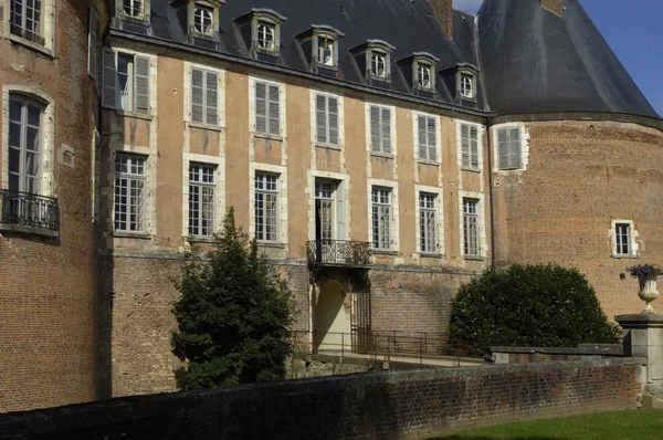 Castle of Saint Fargeau in Burgundy — Stock Photo, Image