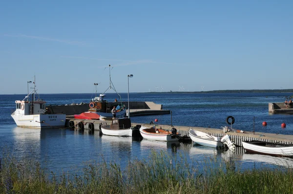 Sweden, the marina of Djupvik in summer — Stock Photo, Image