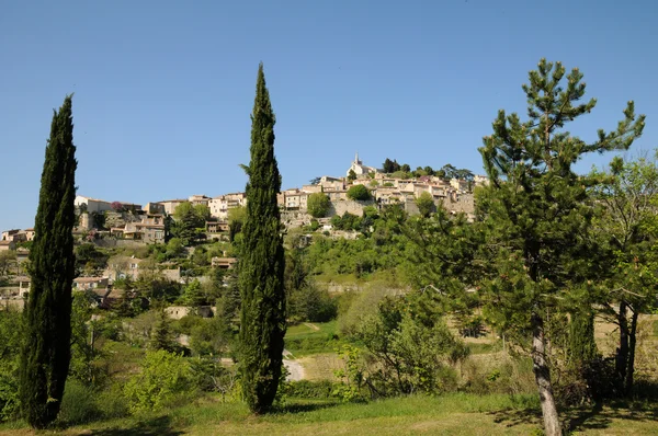 Dorp van bonnieux in de provence — Stockfoto